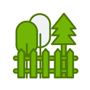 Bahçe ikonu vektör illüstrasyonu