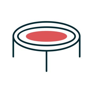 Trambolin. Web simgesi basit tasarım