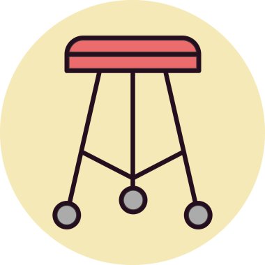 Dışkı simgesinin vektör illüstrasyonu