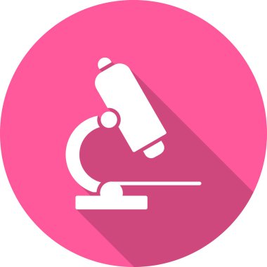 Mikroskop simgesi vektör çizimi