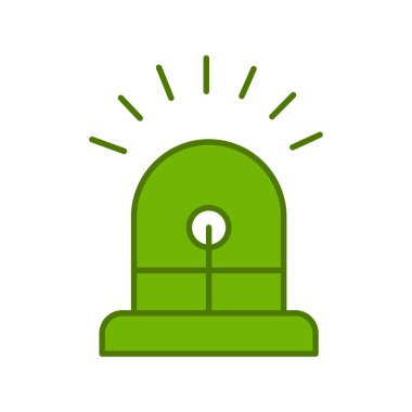 Siren simgesi, vektör çizimi