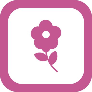 çiçek simgesi vektör illüstrasyonu