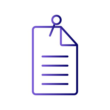 Kağıt, belge simgesi modada  