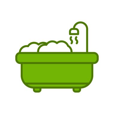 Küvet. Web simgesi basit tasarım 