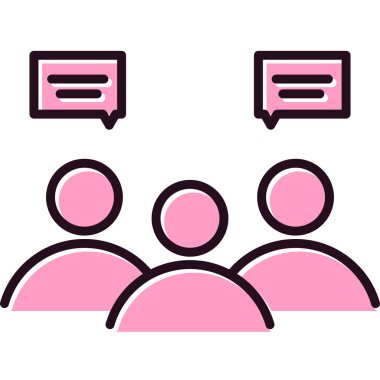 takım, grup simgesi vektör illüstrasyonu