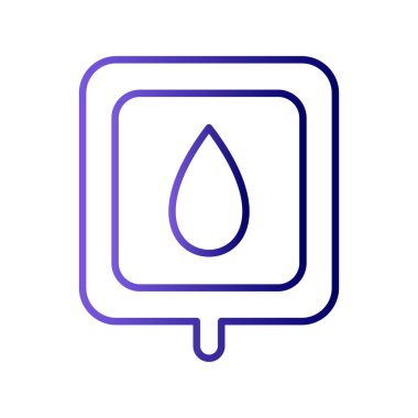 Kan Torbası simgesi, vektör çizimi