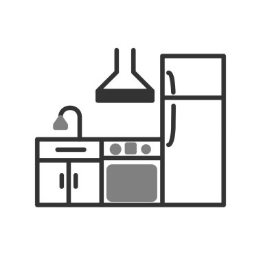 Mutfak simgesi vektör illüstrasyonu