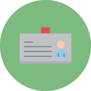 Kart simgesi, vektör illüstrasyonu