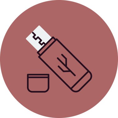 Usb sürücüsü Simge vektör çizimi