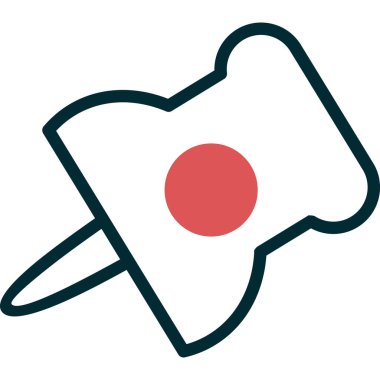 İllüstrasyon Kağıt Ataç ikonu vektörü, okul logosu kavramı 