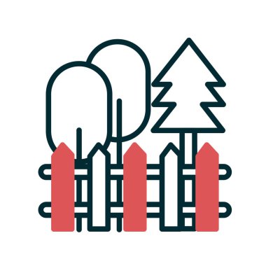 Bahçe ikonu vektör illüstrasyonu