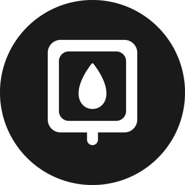 Kan Torbası simgesi, vektör çizimi