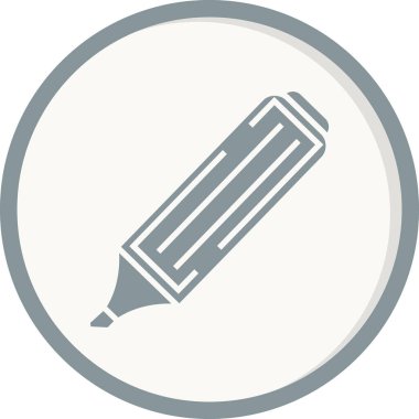 Vurgulayıcı ağ simgesi, basit illüstrasyon