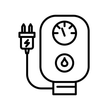 Hidrofonik simgesinin vektör illüstrasyonu.