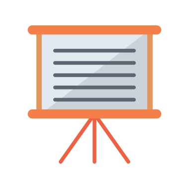 sunum simgesi vektör illüstrasyonu