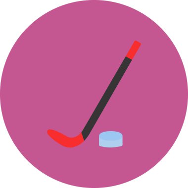 buz hokeyi simgesi, vektör illüstrasyonu