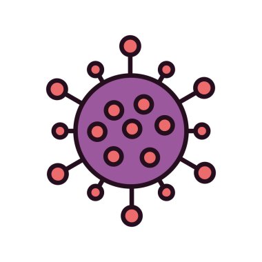 Virüs Simgesi, vektör illüstrasyonu