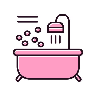 Küvet. Web simgesi basit tasarım 