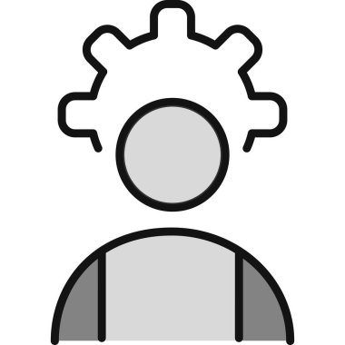 yönetici simgesi vektör çizimi