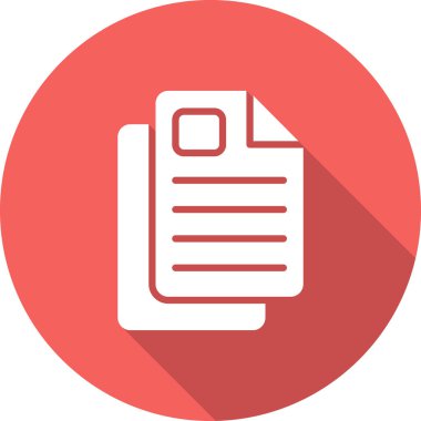 belge simgesi, illüstrasyon. düz tasarım biçimi.