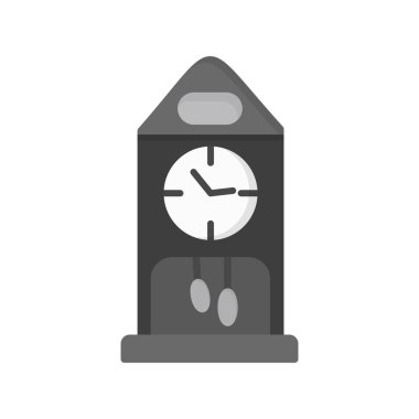 Saat simgesi vektör illüstrasyonu