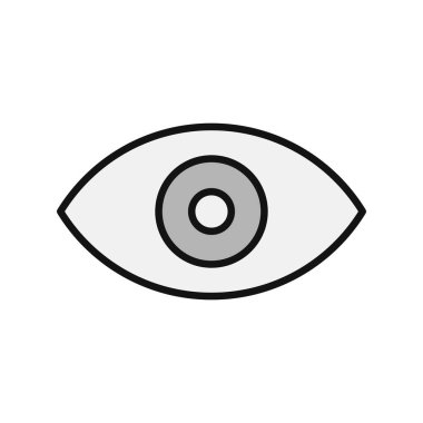 Göz simgesi vektör illüstrasyonu