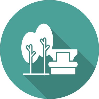 Bahçe ikonu vektör illüstrasyonu