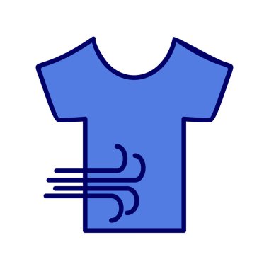 Kurutma Tişörtünün vektör illüstrasyonu