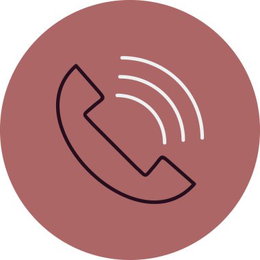 Telefon simgesi vektör illüstrasyonu