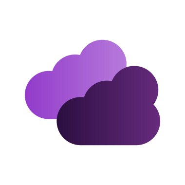 Bulut simgesi vektör illüstrasyonu