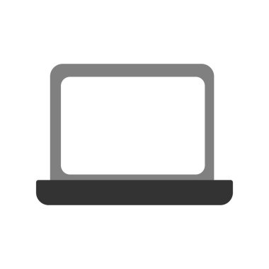 Dizüstü bilgisayar simgesi vektör çizimi