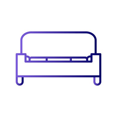 Koltuk simgesi, vektör illüstrasyonu