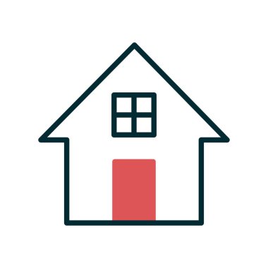 Ev simgesi vektör illüstrasyonu