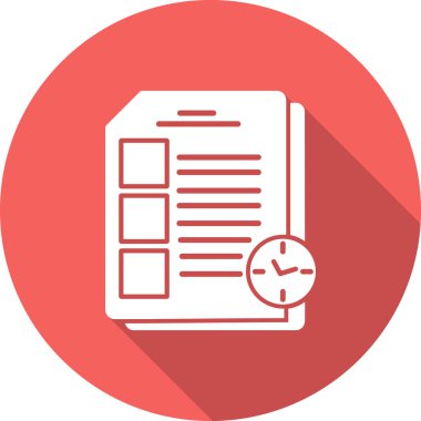 Sınav simgesi vektör illüstrasyonu