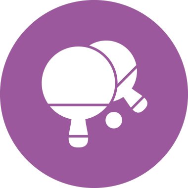 ping pong raket ikonu. düz dizayn. vektör illüstrasyonu.