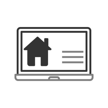 İnşaat Web Sitesi simgesi, vektör illüstrasyonu