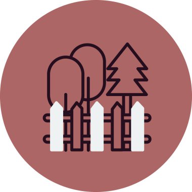 Bahçe ikonu vektör illüstrasyonu