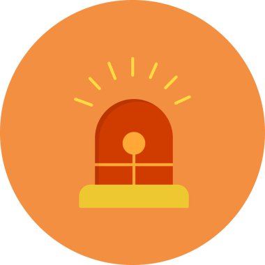 Siren simgesi, vektör çizimi