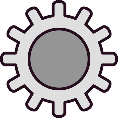 Teçhizat Web simgesi basit bir illüstrasyon. Sembol ayarlanıyor