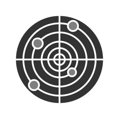 radar simgesi vektör illüstrasyonu