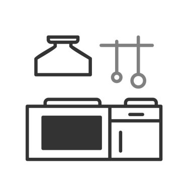 Mutfak simgesi vektör illüstrasyonu