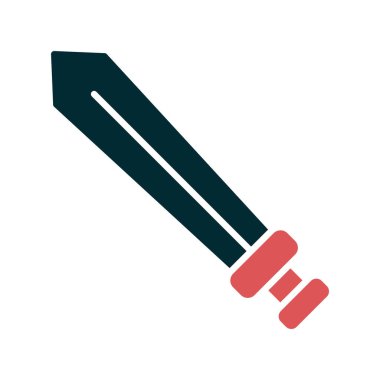 Kılıç. Web simgesi basit illüstrasyon 