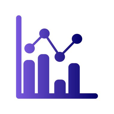 İş grafiği İstatistikler, basit web simgesi