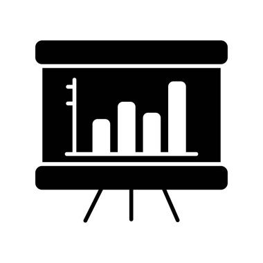 grafik, diyagram simgesi vektör çizimi