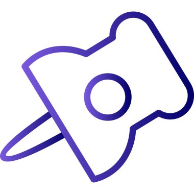 İllüstrasyon Kağıt Ataç ikonu vektörü, okul logosu kavramı 