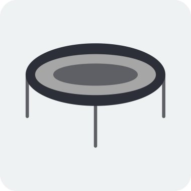 Trambolin. Web simgesi basit tasarım