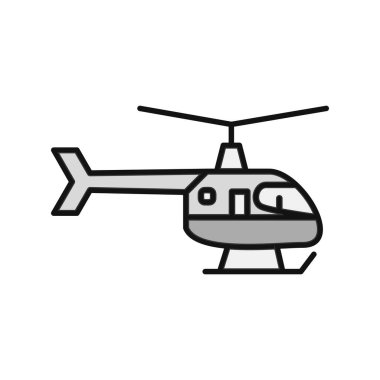 Helikopter simge vektör çizim