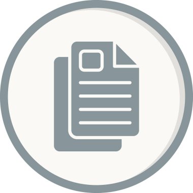 belge simgesi, illüstrasyon. düz tasarım biçimi.