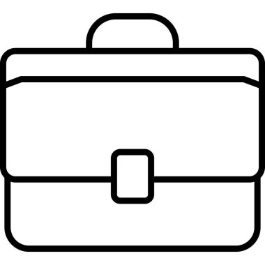 evrak çantası simgesi, vektör illüstrasyonu 