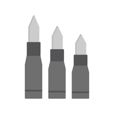 Kurşunların düz simgesi 